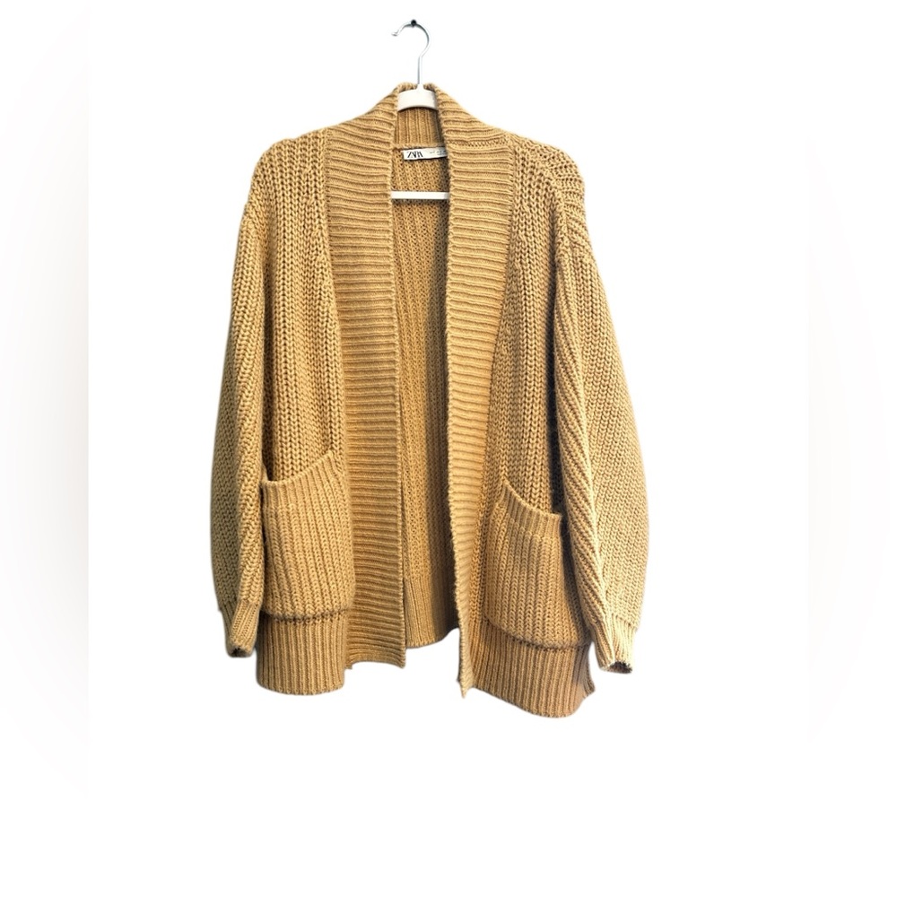 ZARA Cozy Knit Cardigan with Pockets